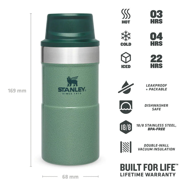 Stanley Κούπα Thermos Travel Hammertone Πράσινο 0,25L